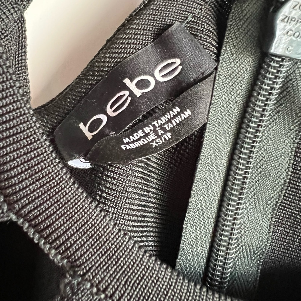 bebe Black Cage-Detail Sheath Dress - Picture 2 of 5